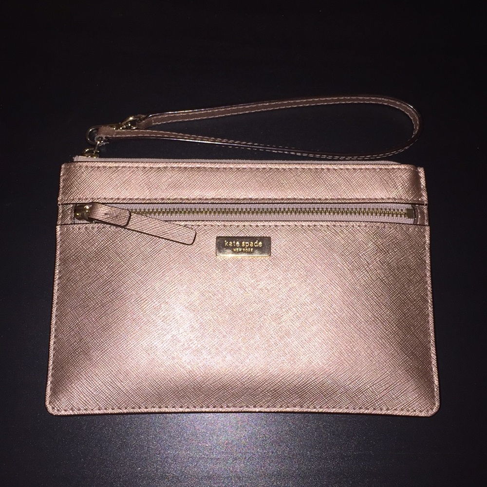 kate spade Tinie rose gold wristlet